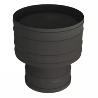 дефлектор vbr с изоляцией d=115/215, aisi 321/439, 0,8/0,5 мм black (вулкан)