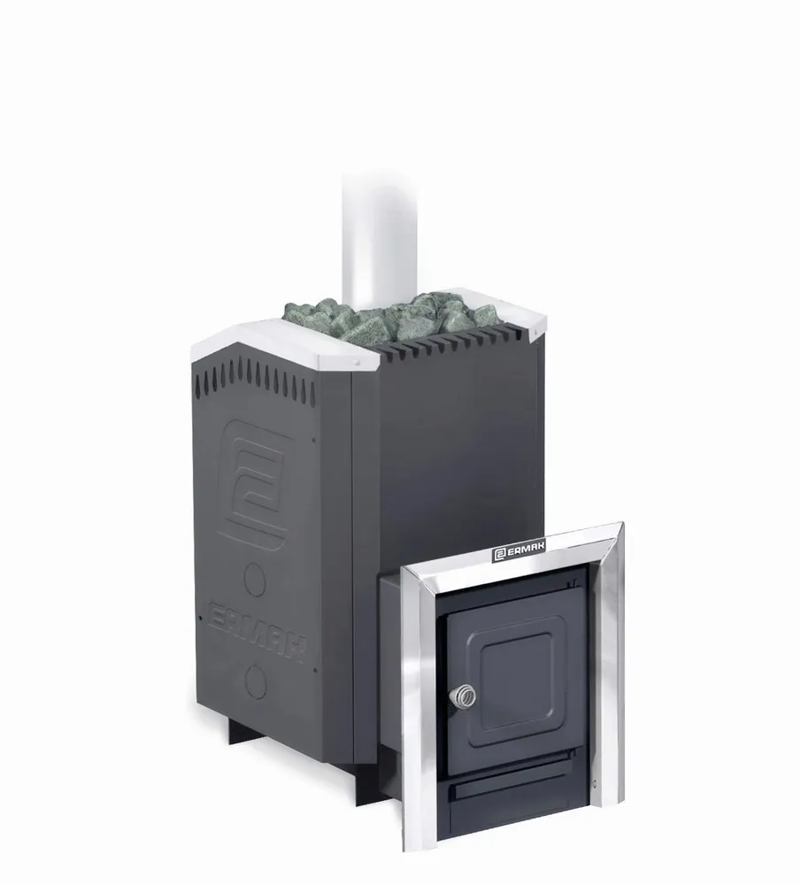 печь для бани ермак 20 стандарт carbon, антрацит