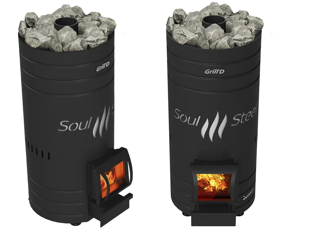 печь для бани grill'd bochka 160 short black*